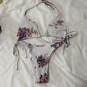 Floral Bikini Thick Material